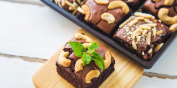 Brownie com castanha de caju
