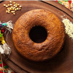 Broa de fubá de liquidificador bem fofinha, super prática e que fica bem crocante