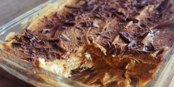 Torta de bolacha com leite ninho