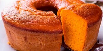 Bolo de cenoura sem açúcar