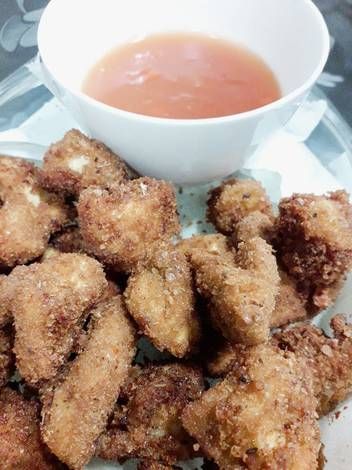 nuggets de frango com molho agridoce fácil simples