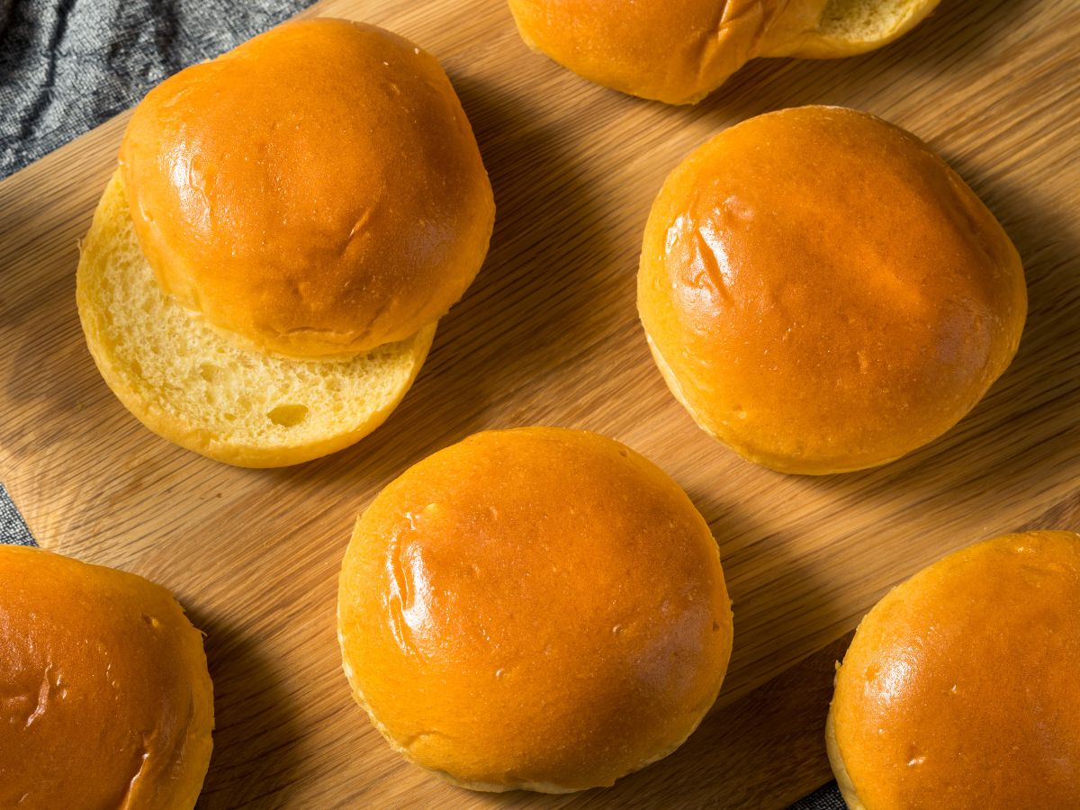 pão de hambúrguer americano