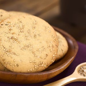 Biscoito salgado de gergelim