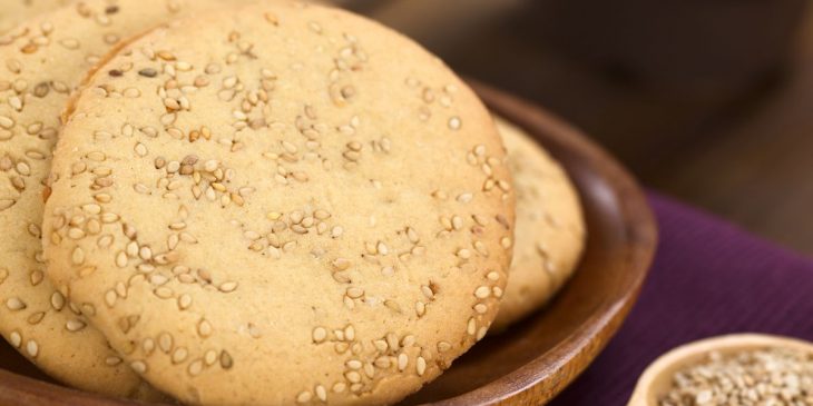 Biscoito salgado de gergelim