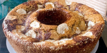 Bolo de banana e aveia sem açúcar