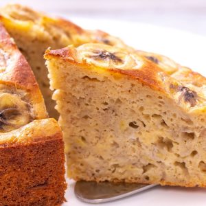 Bolo de banana sem açúcar e sem farinha