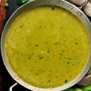 Caldo verde com calabresa