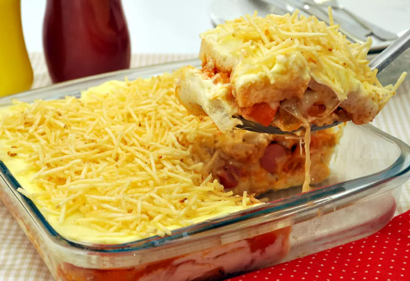 cachorro quente de forno com pao de forma é a melhor receita