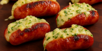 Linguiça recheada na airfryer