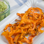 chips de cenoura no microondas