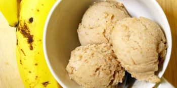 Sorvete de banana fit