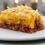 Escondidinho de abóbora com carne de sol