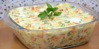 Salada de maionese para churrasco