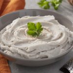 Purê de inhame com queijo