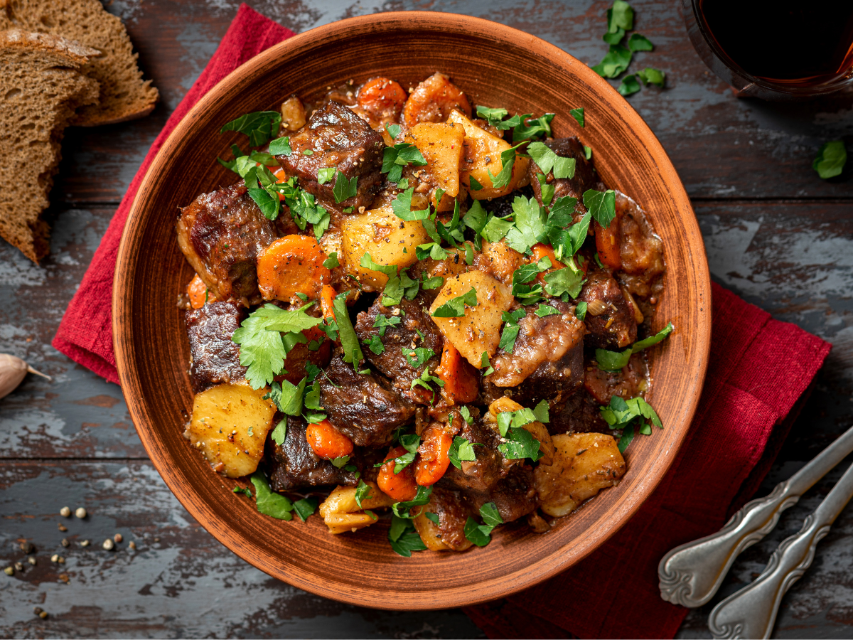 carne guisada com legumes