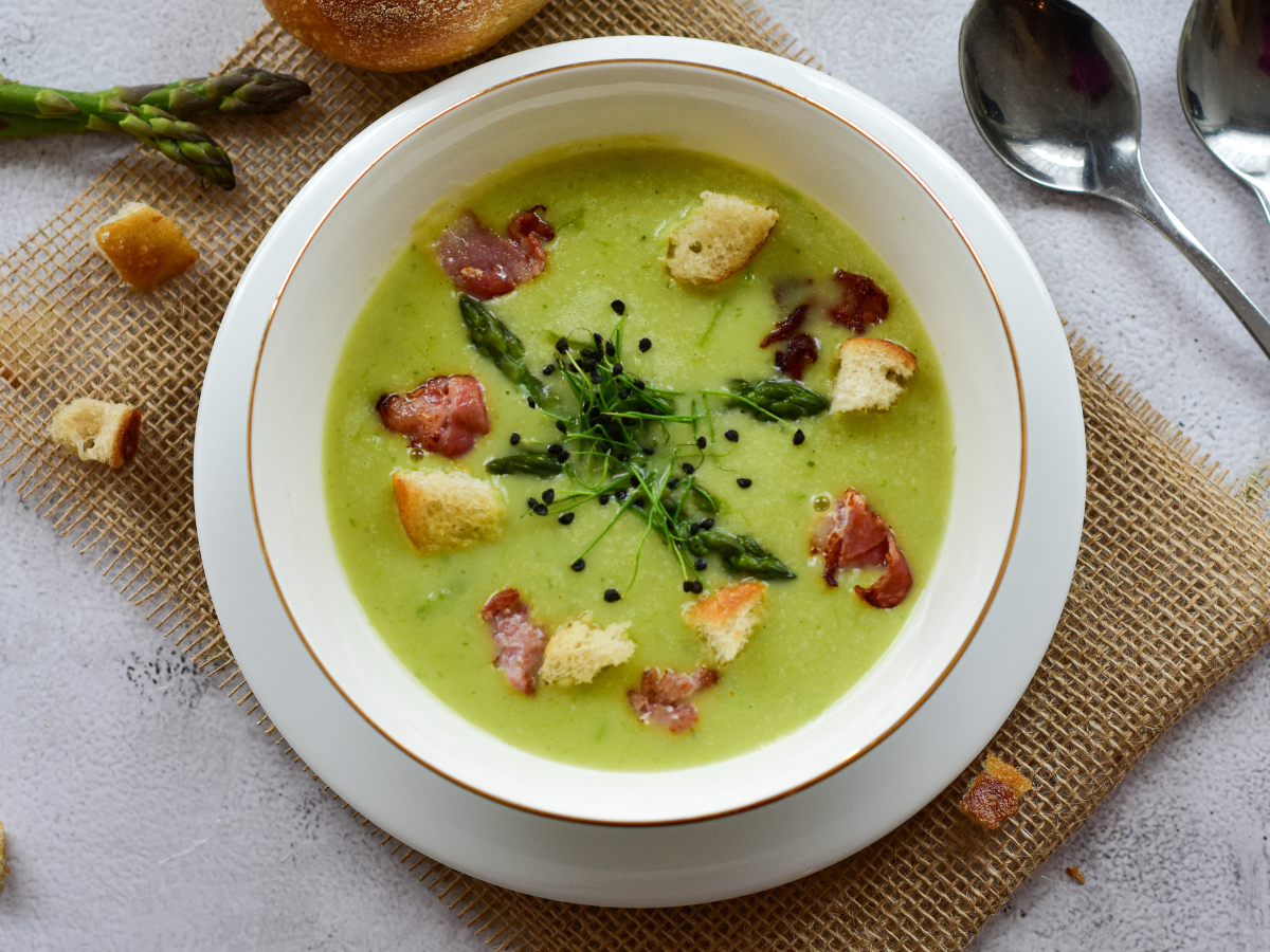 Caldo verde com batata doce