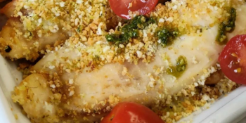 Filé de peixe crocante