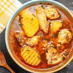 Frango guisado com batatas
