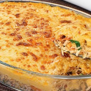 arroz cremoso com frango