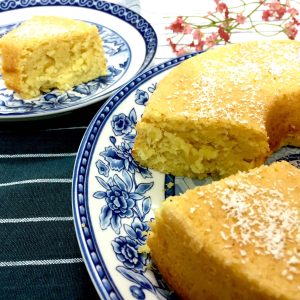 Bolo de milho vegano