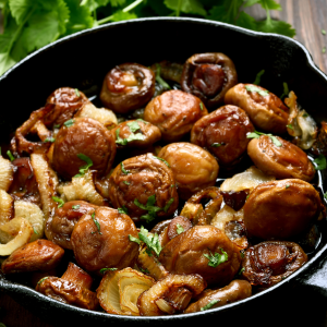 Mix de cogumelos na manteiga