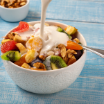 Salada de frutas com iogurte