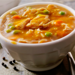 Sopa de frango low carb