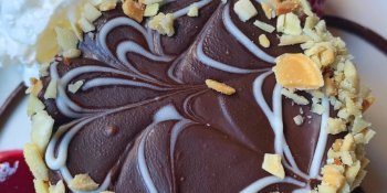 Torta alemã com sorvete