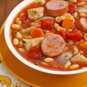 Cassoulet com feijão branco