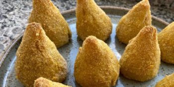 Coxinha de batata doce no forno