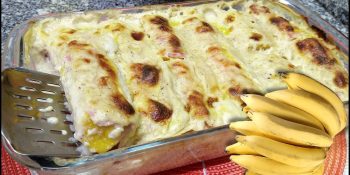 Banana gratinada