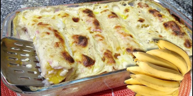 Receita de banana gratinada diferentona que é fácil e você não vai resistir