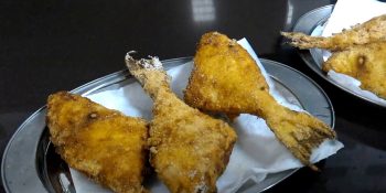 Peroá frito com fubá