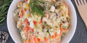 Salada com batata e cenoura