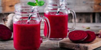 Suco de inhame com beterraba