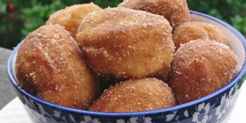 Bolinho de banana frito