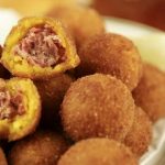 Bolinho de moranga com carne seca