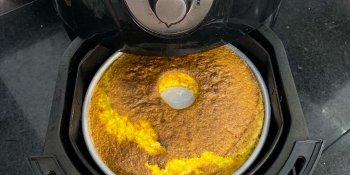 Bolo de cenoura na airfryer