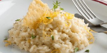 Risoto com limão siciliano