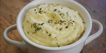 Purê de batata com creme de leite