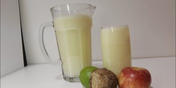 Suco de inhame com maçã