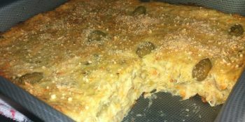 Torta de bacalhau com batatas