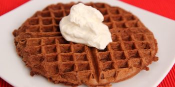 Waffle de chocolate