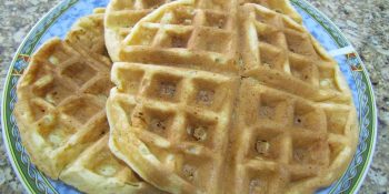 Waffle de banana