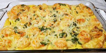 Torta salgada de camarão