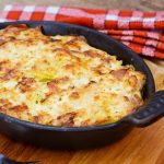 Bacalhau gratinado no forno