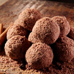 Brigadeiro com cacau em pó