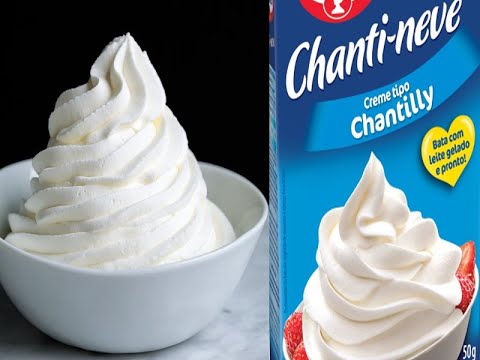 chantilly com creme de leite rápido fácil