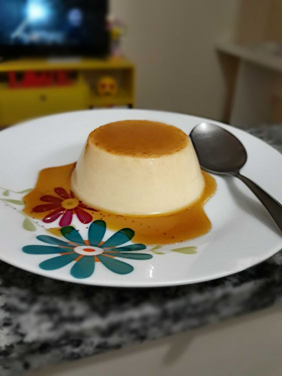 flan de baunilha prático fofinho cremoso liquidificador