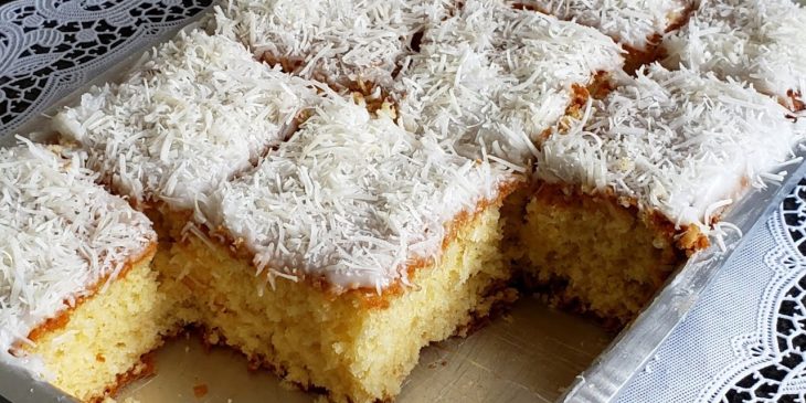 Bolo de coco de liquidificador com receitinha fácil para todo mundo provar e se apaixonar